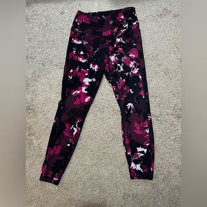 RBX leggings from Marshall’s. Full length, women’s large. Pink, black & white.